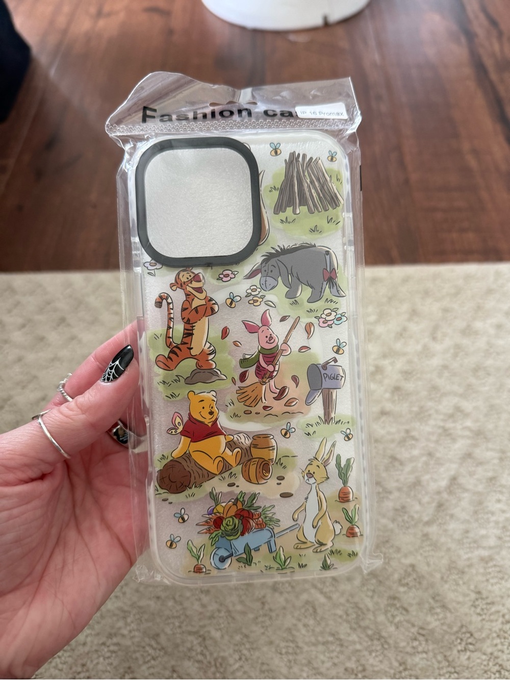 Cute Winnie the Pooh Clear Phone Case - iPhone 16 Pro Max